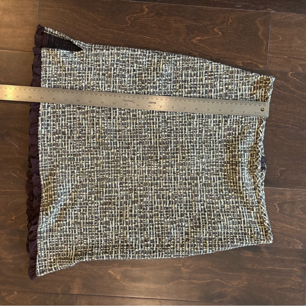 My Michelle Tan and Brown Embellished Mini Pencil Skirt - Picture 2 of 5